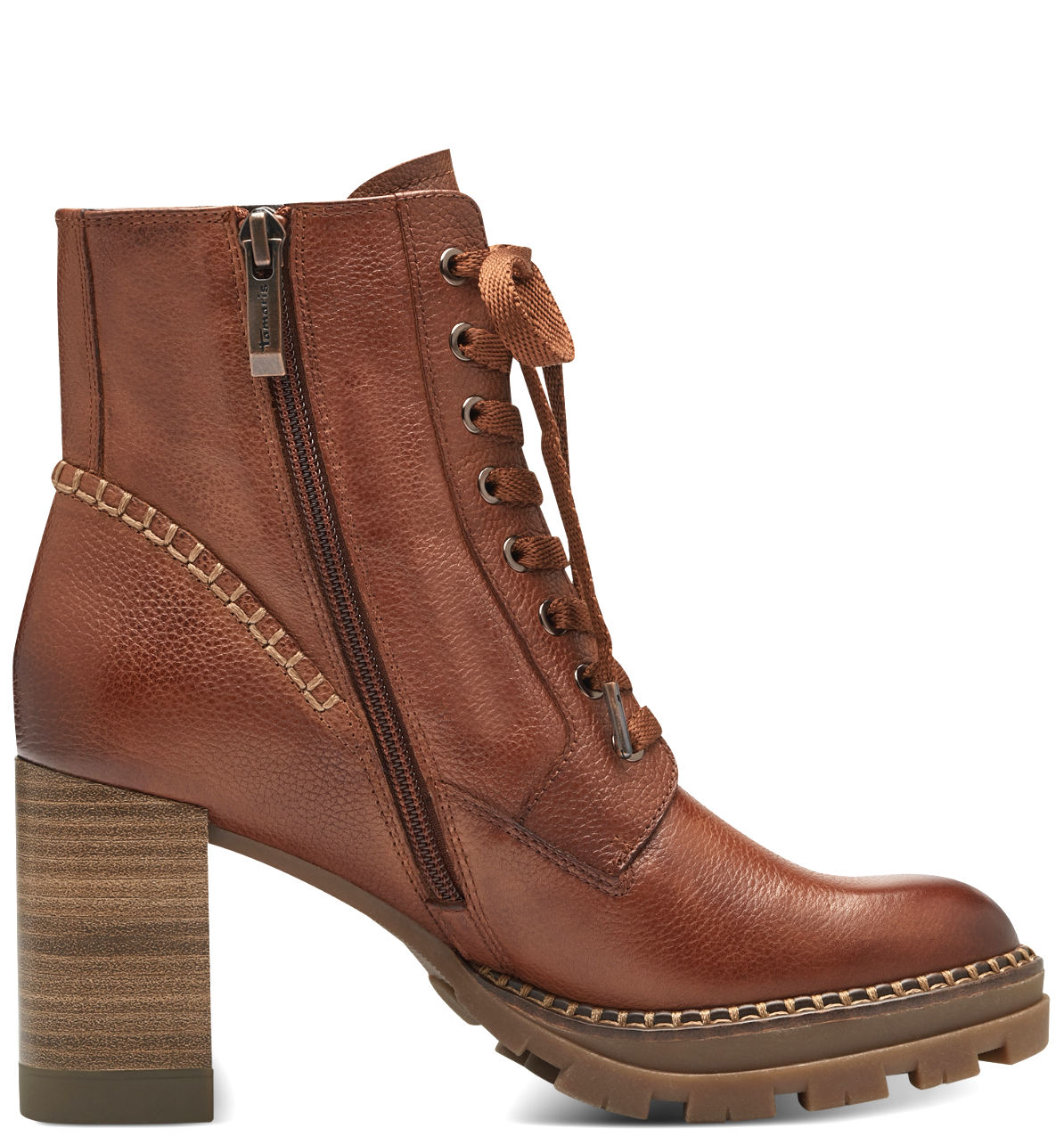 Stivaletto Platform Tacco Alto Marrone 25105 - immagine 2