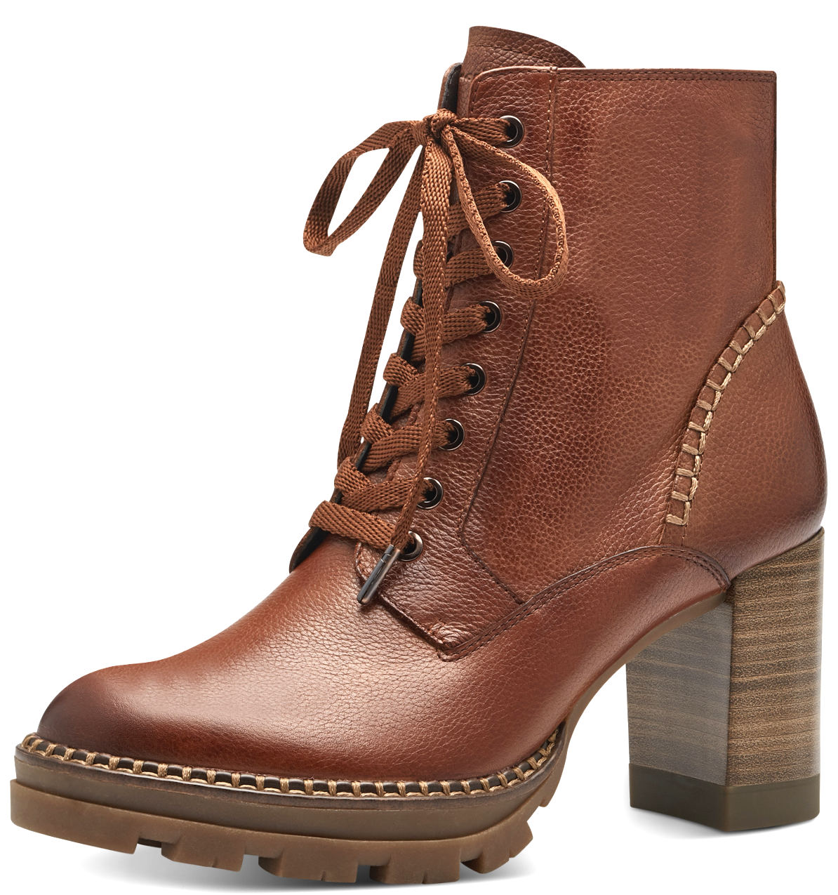 Stivaletto Platform Tacco Alto Marrone 25105