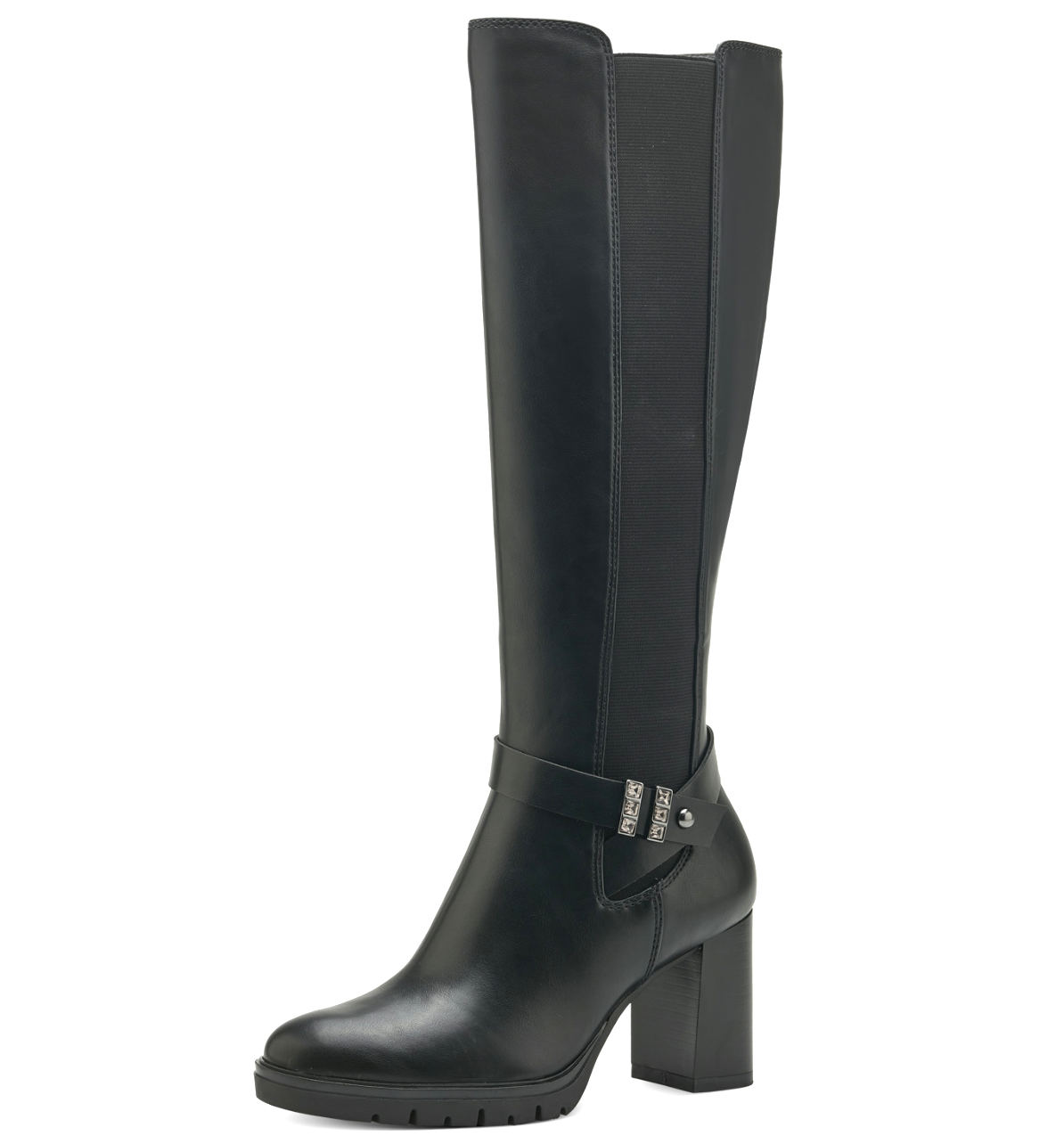 Stivale Lungo Nero Tacco Alto 25509