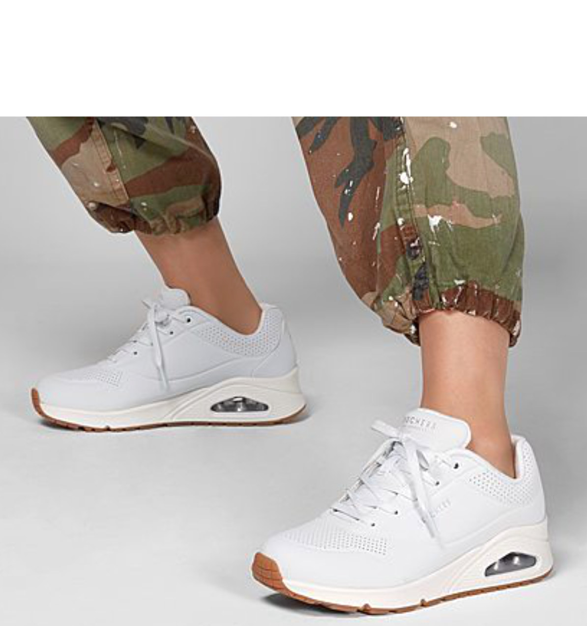 Sneaker bianca 73690 WHT Skechers Donna - immagine 2