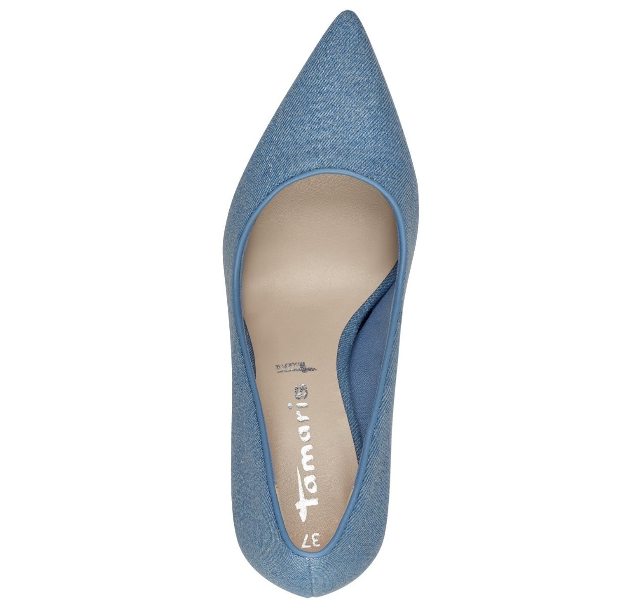Decollete Tacco Alto Blu Denim 22439 - immagine 3
