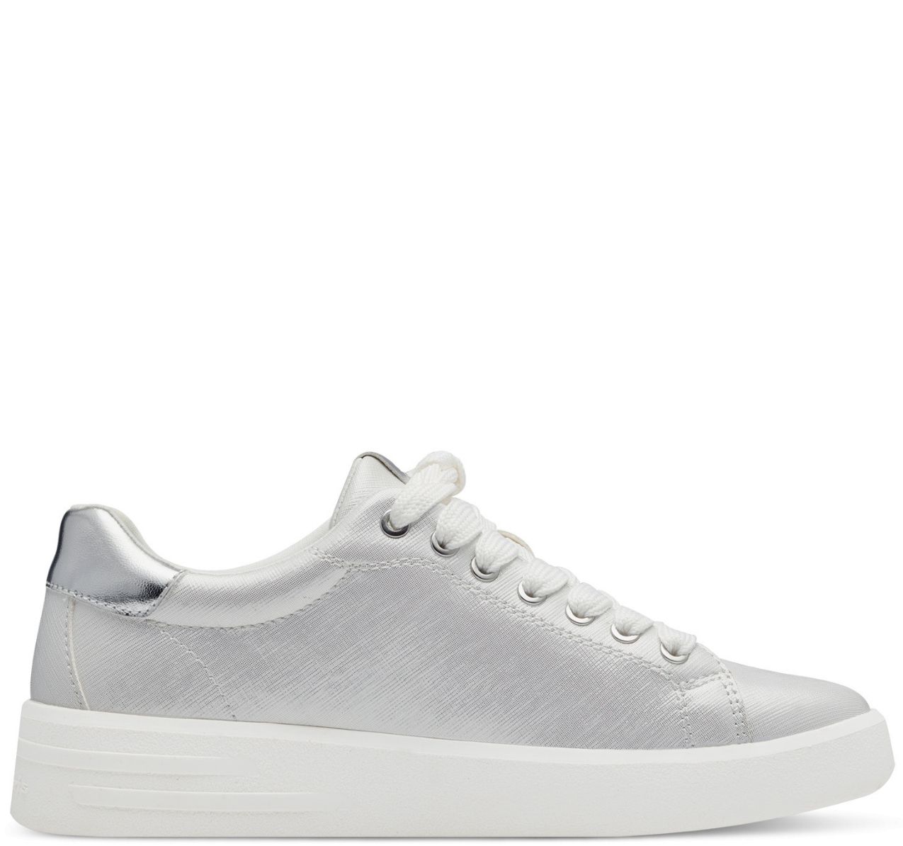 Sneaker Bianca Argento 23750 - immagine 2