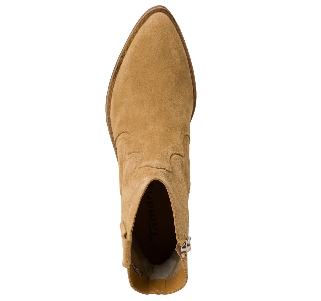 Stivaletto Beige Tacco Medio 25702 - immagine 3