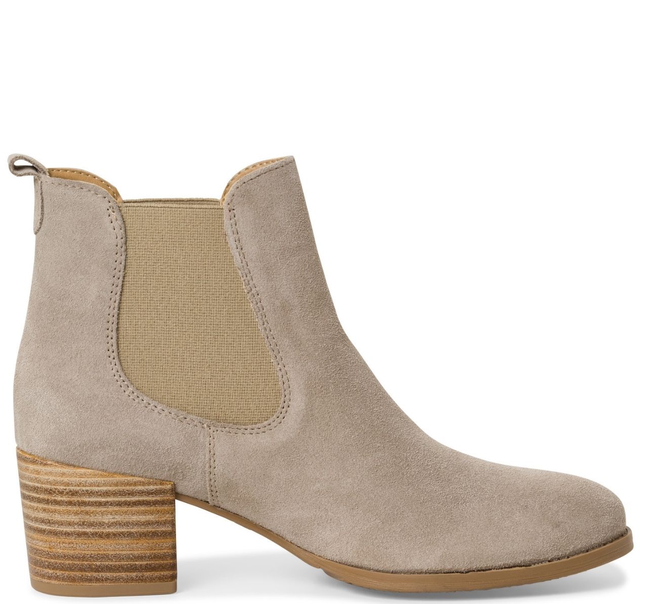 Stivaletto Beige Tacco Medio 25342 - immagine 2