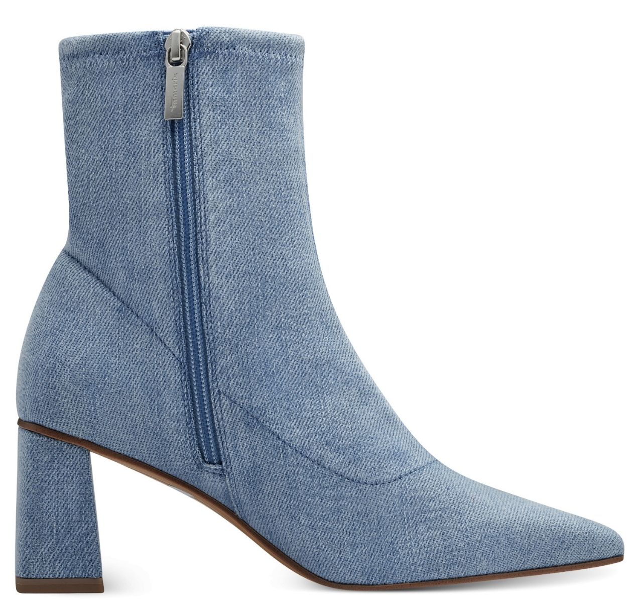 Stivaletto Blu Denim Tacco Alto 25303 - immagine 2