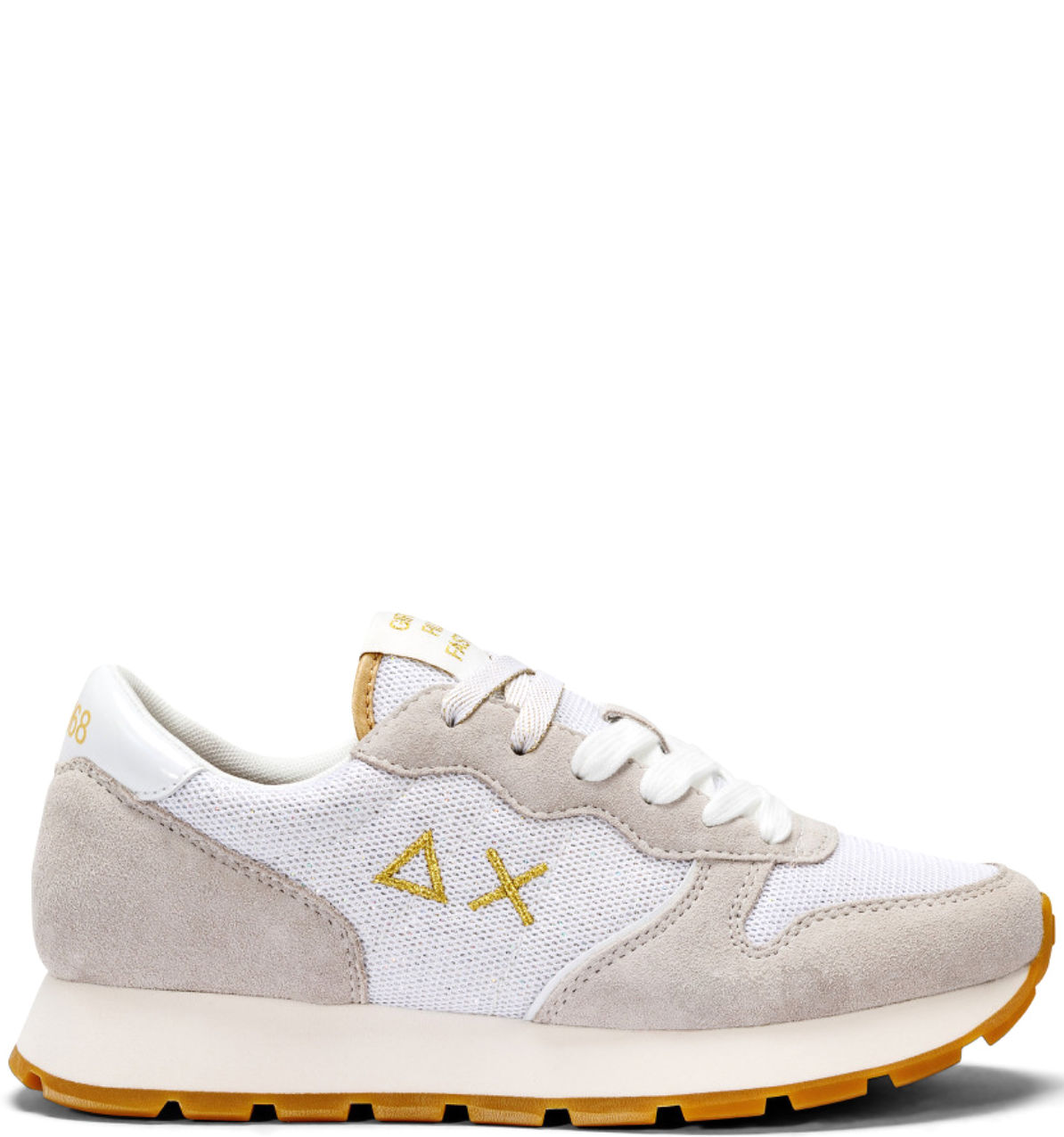 Sneaker Ally Glitter Textile Z34203 Bianco