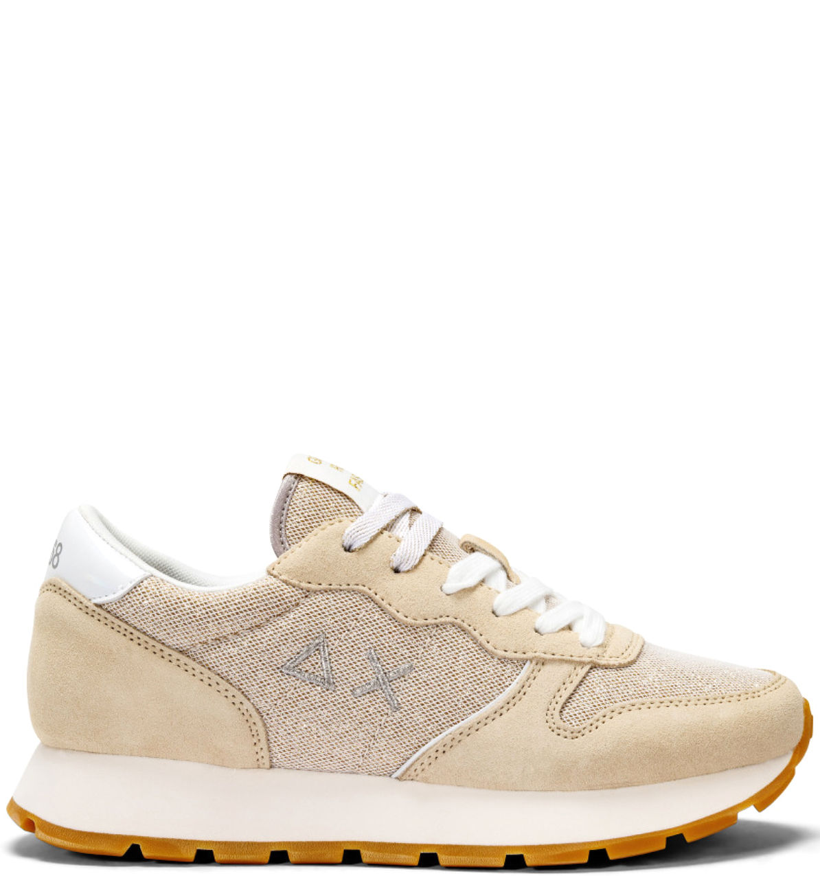 Sneaker Ally Glitter Textile Z34203 Beige Oro