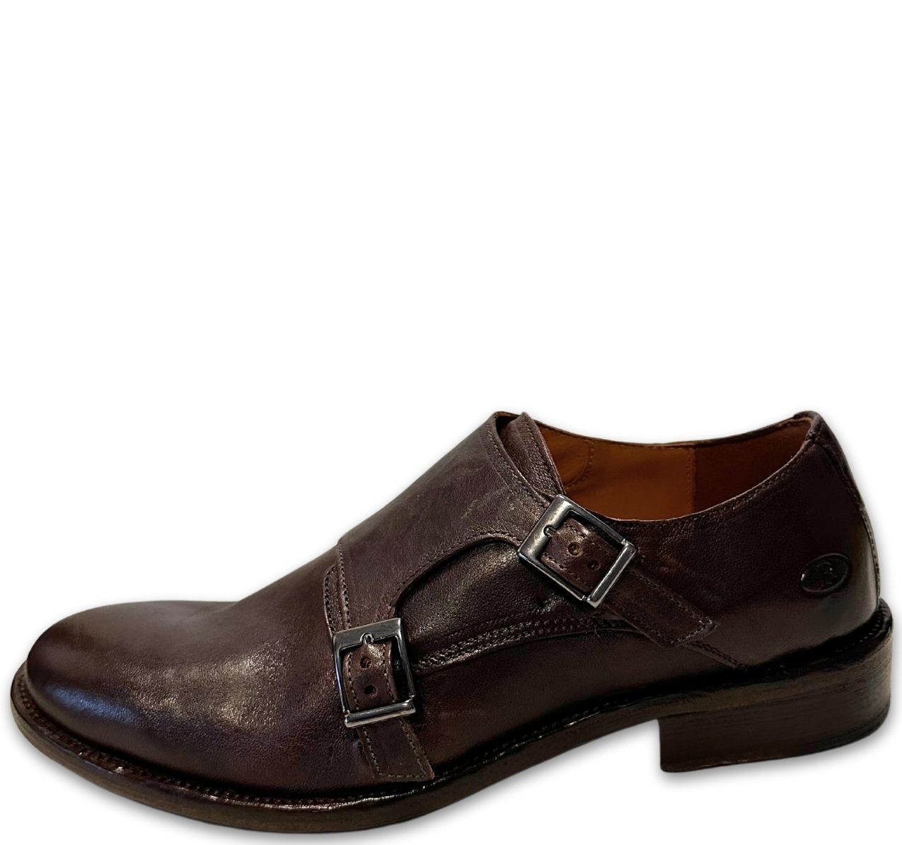 Scarpa Elegante Doppia Fibbia Marrone Rogal's Sanchez10
