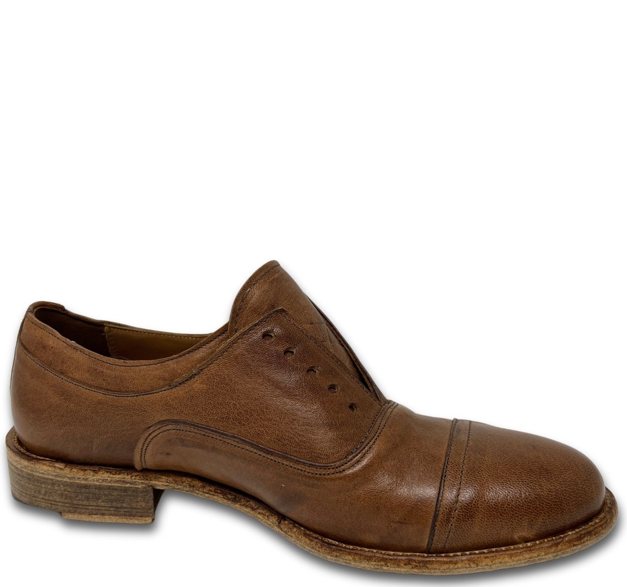 Scarpa Uomo Elegante Pelle Marrone Rogal's Panka3 - immagine 2