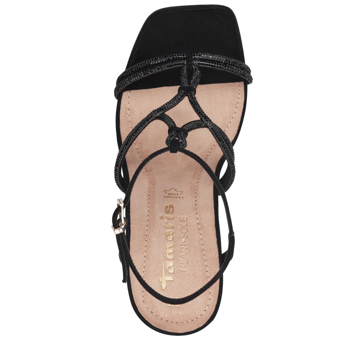 Sandalo Nero Tacco Alto 28308 - immagine 3