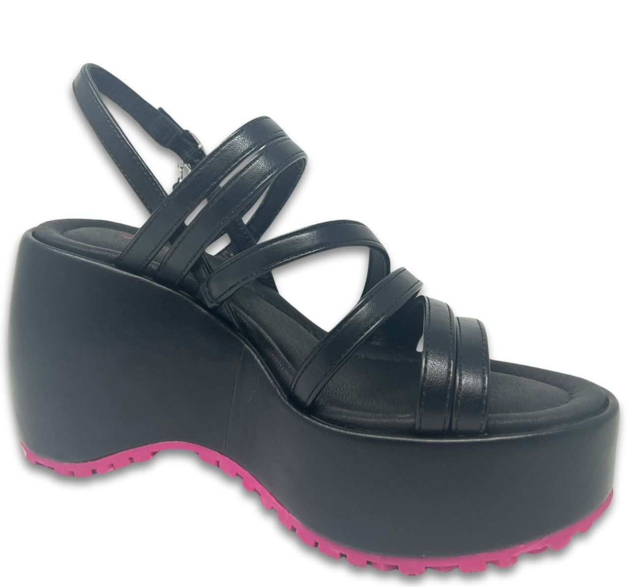 Sandalo Zeppa Bubble Fornarina Nero - immagine 2