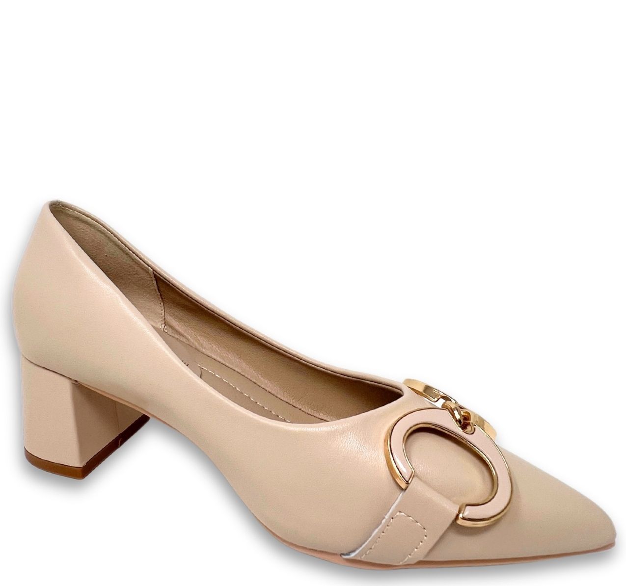 Decollete Tacco Medio Beige Francesco Milano D0602AS - immagine 2