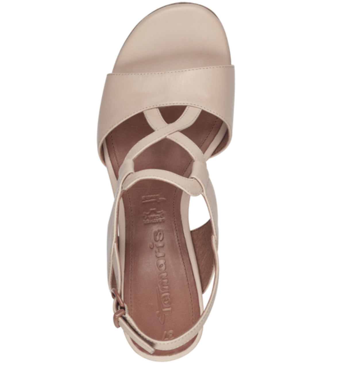 Sandalo Beige Tacco Alto 28379 - immagine 2