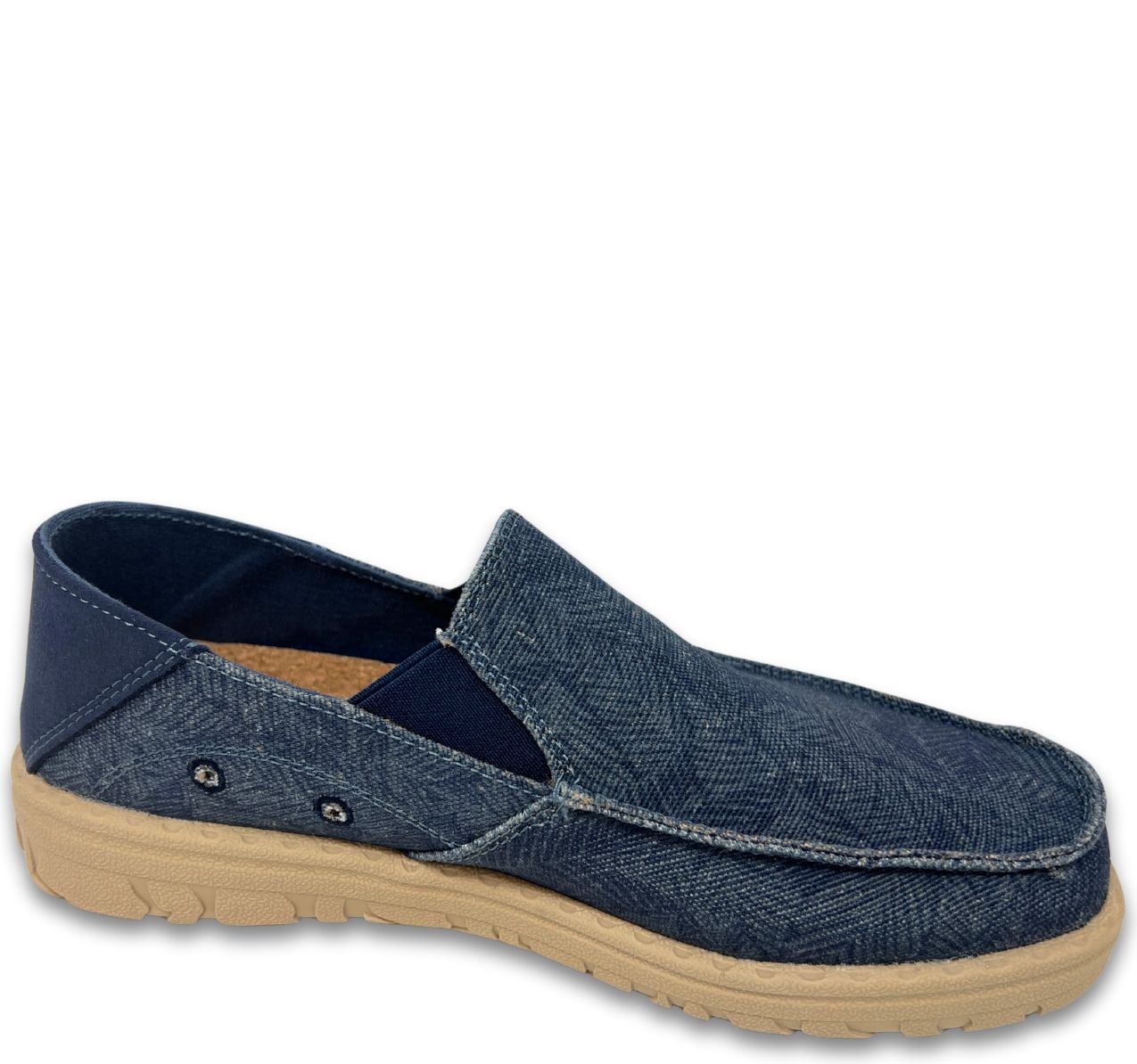 Mocassino blu sfumato Samoa Slip On Jeep - immagine 2