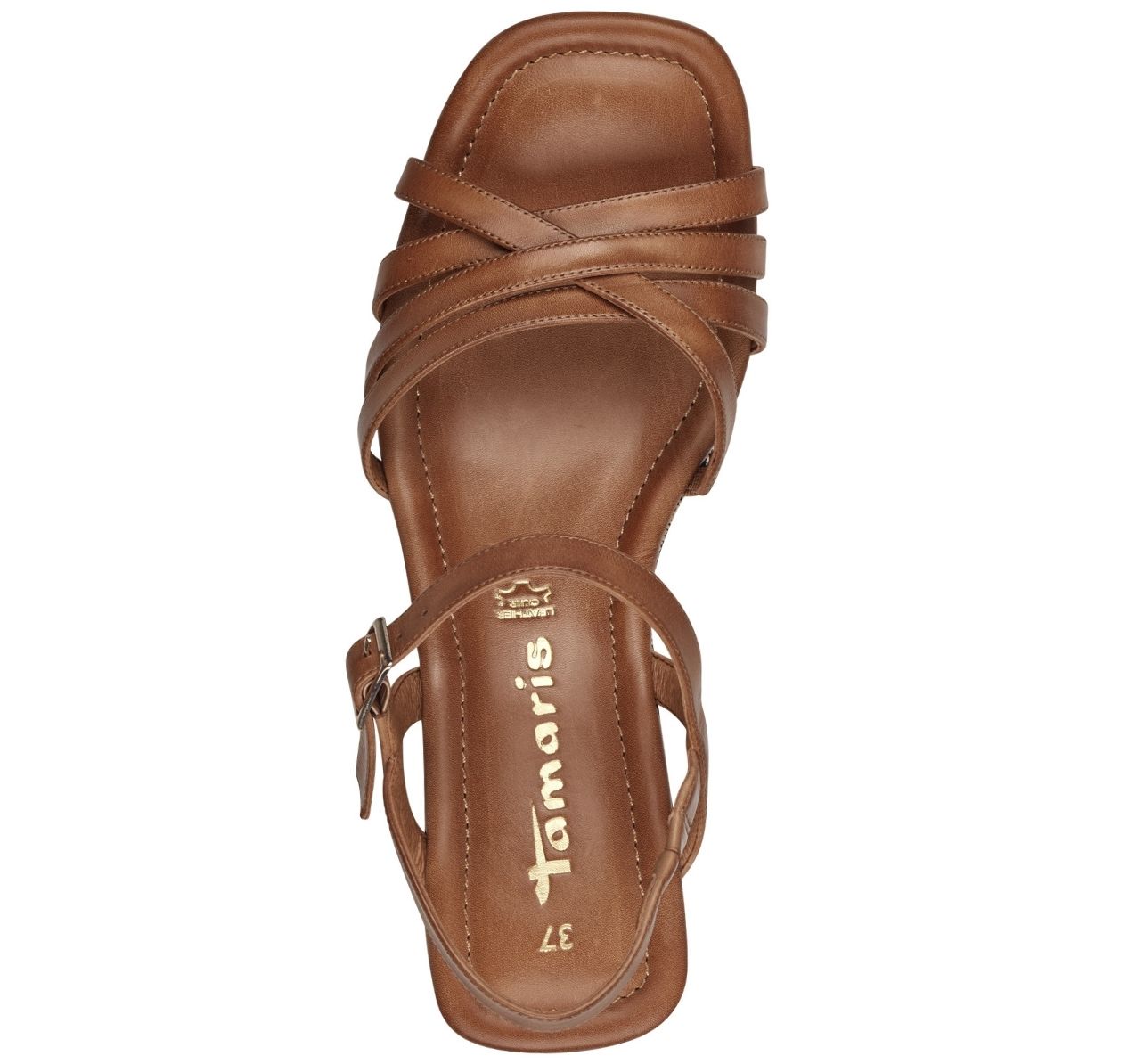 Sandalo Marrone Zeppa Alta 28014 - immagine 3