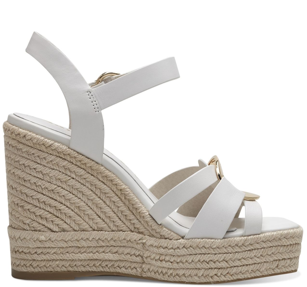 Sandalo Zeppa Alta Bianco 28344 - immagine 2