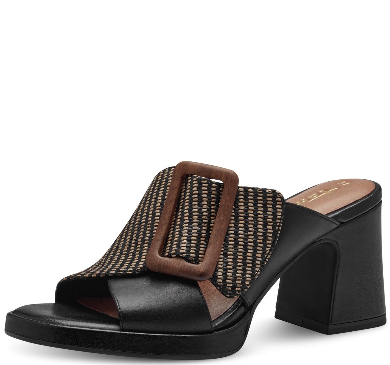 Ciabatta Nera Tacco Alto 27223