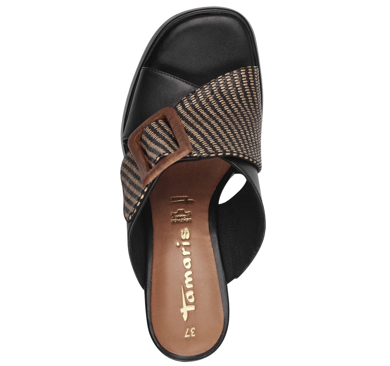 Ciabatta Nera Tacco Alto 27223 - immagine 3
