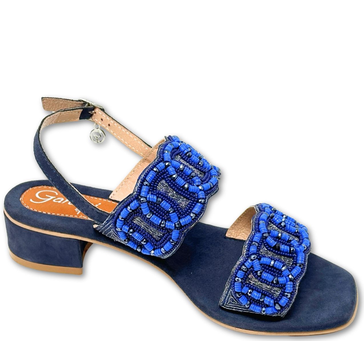 Sandalo Blu Tacco Medio GS548 - immagine 2