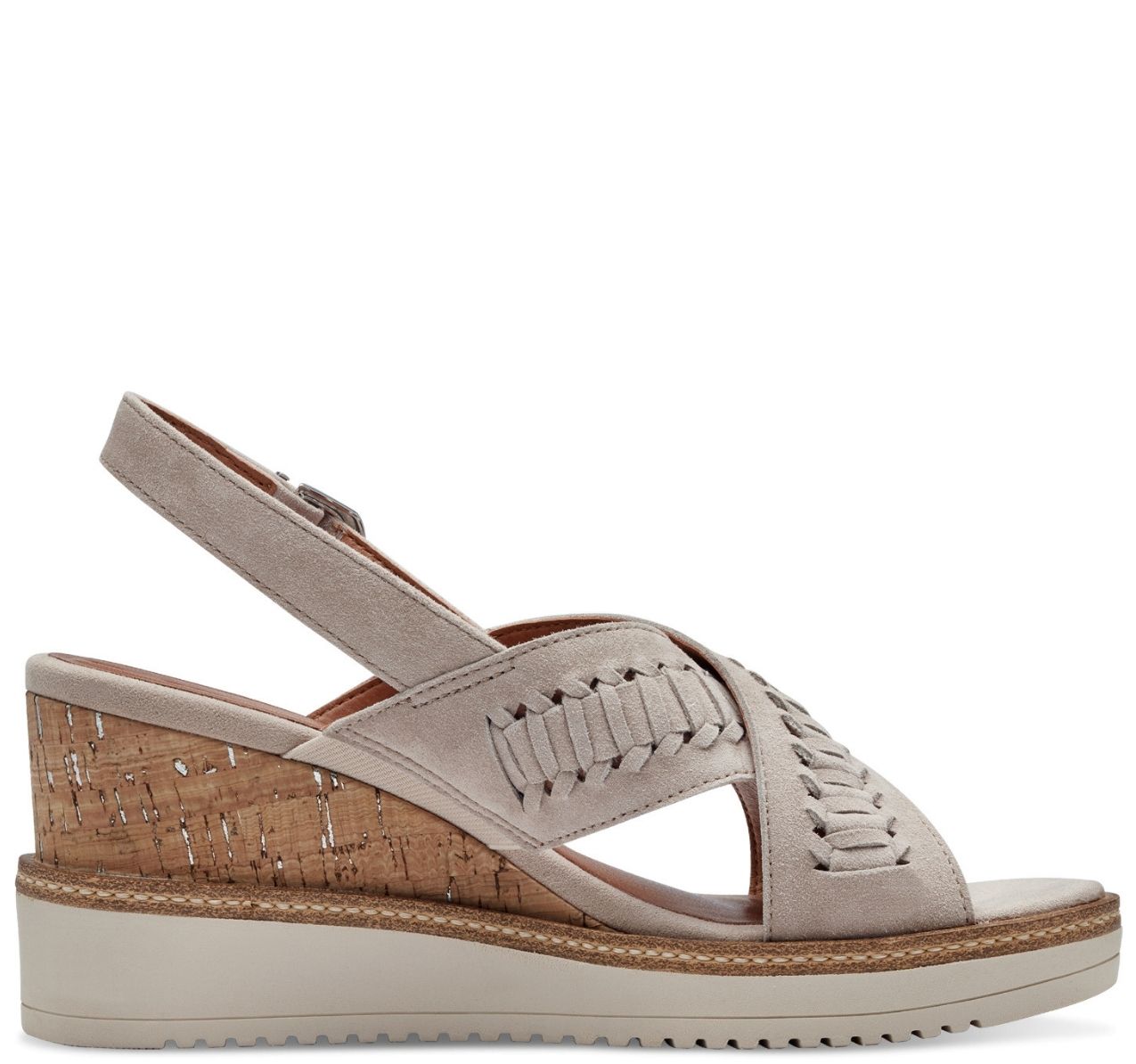 Sandalo Grigio Zeppa Alta 28213 - immagine 2