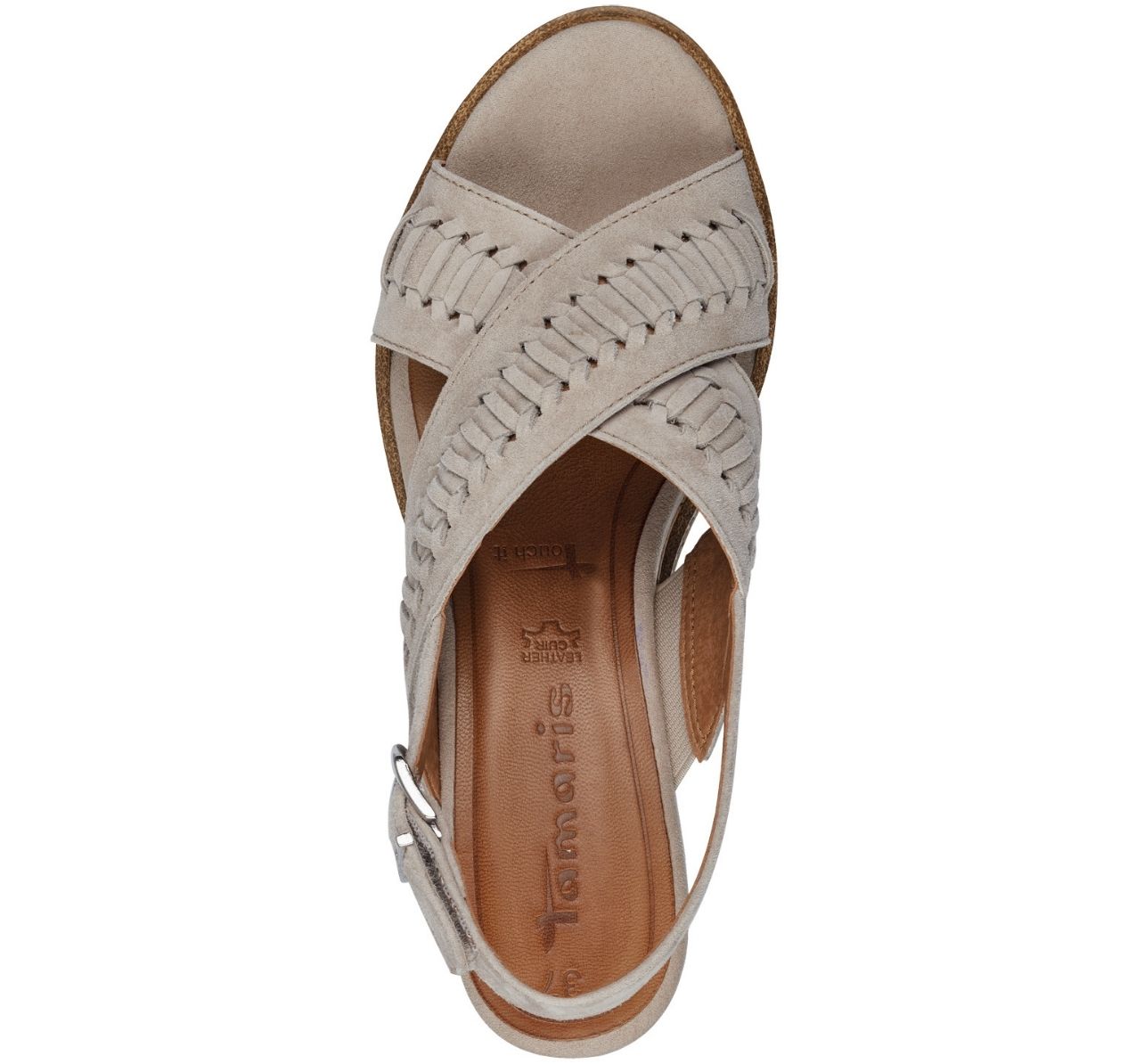 Sandalo Grigio Zeppa Alta 28213 - immagine 3