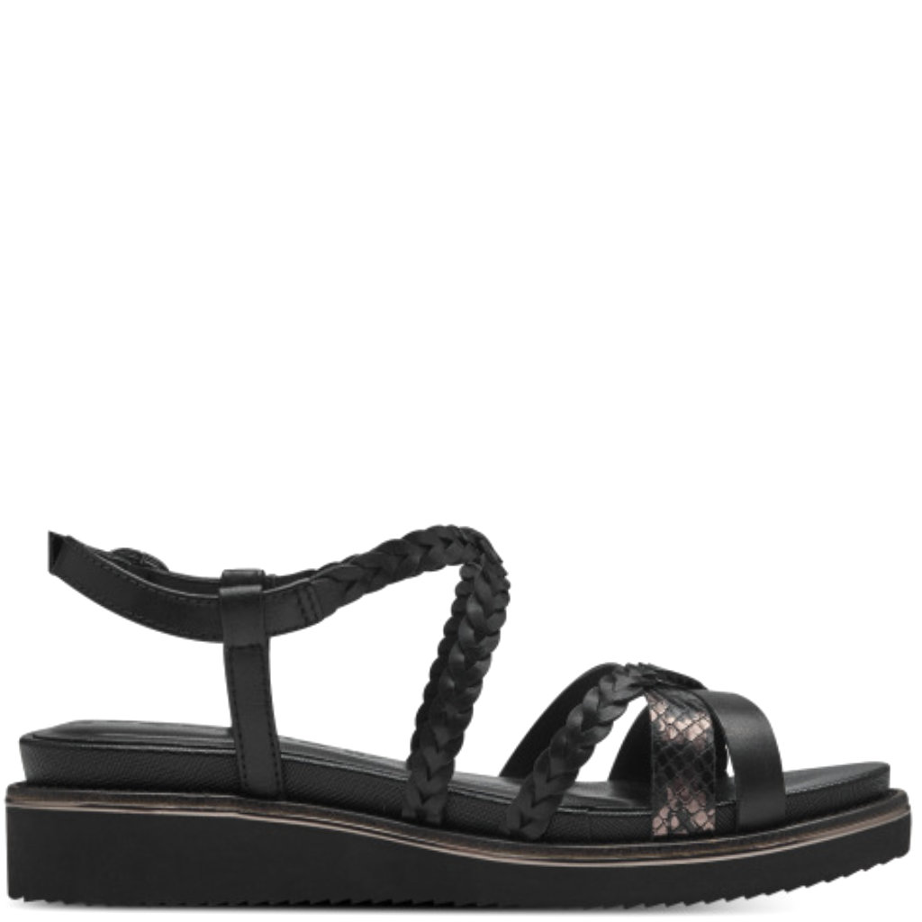 Sandalo Zeppa Nero 28207 - immagine 2