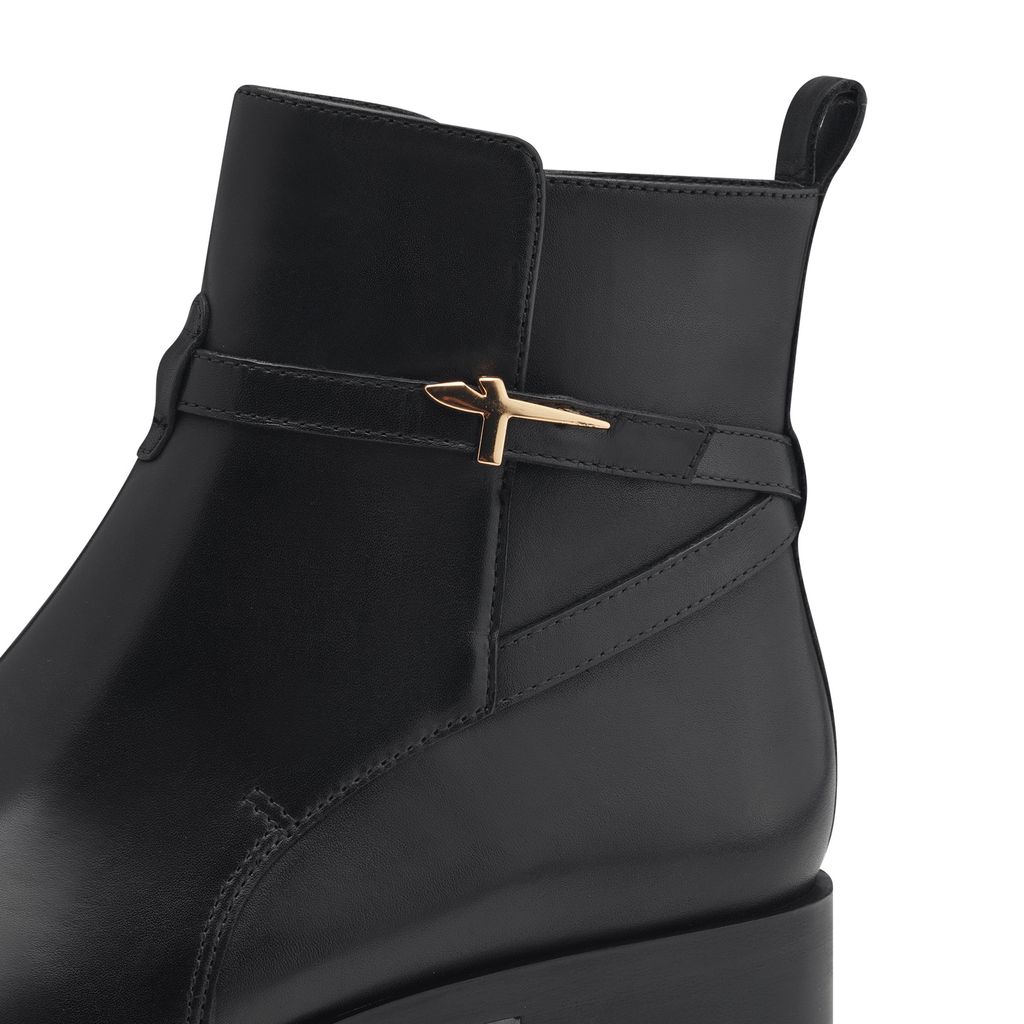 Stivaletto Nero Tacco Basso 25321 - immagine 3