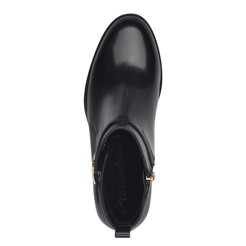 Stivaletto Nero Tacco Basso 25321 - immagine 4