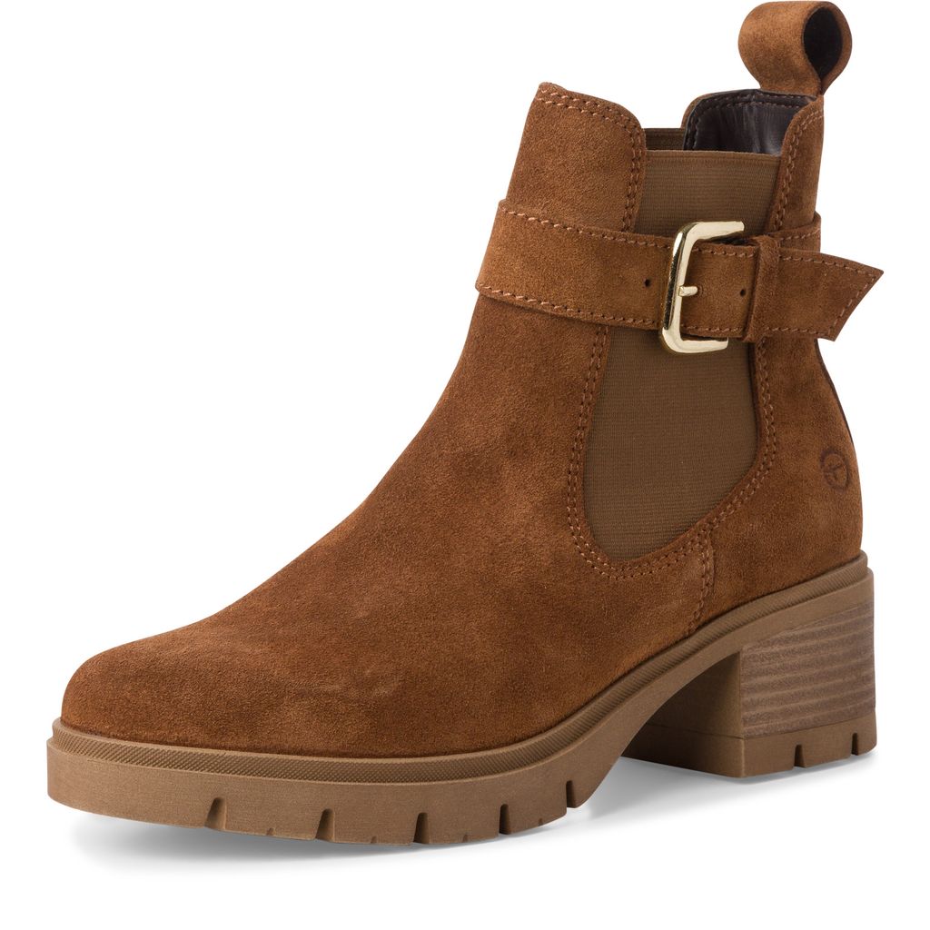 Stivaletto Cuoio Tacco Medio 25447