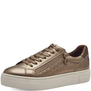 Sneaker Platform Marrone Laminata 23313