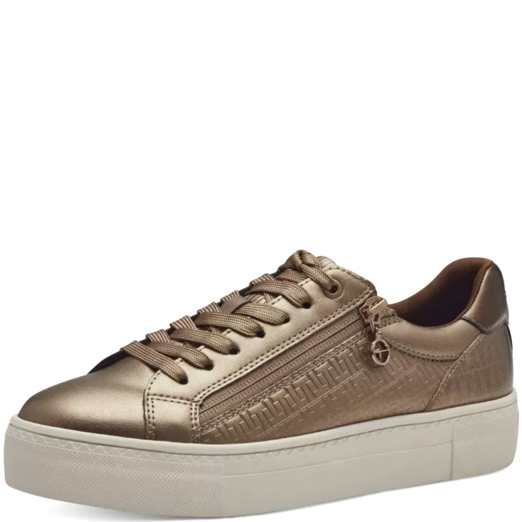 Sneaker Platform Marrone Laminata 23313
