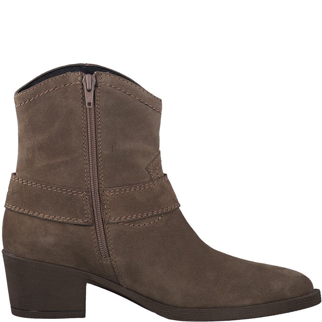 Stivaletto texano marrone tacco medio 25705 - immagine 2