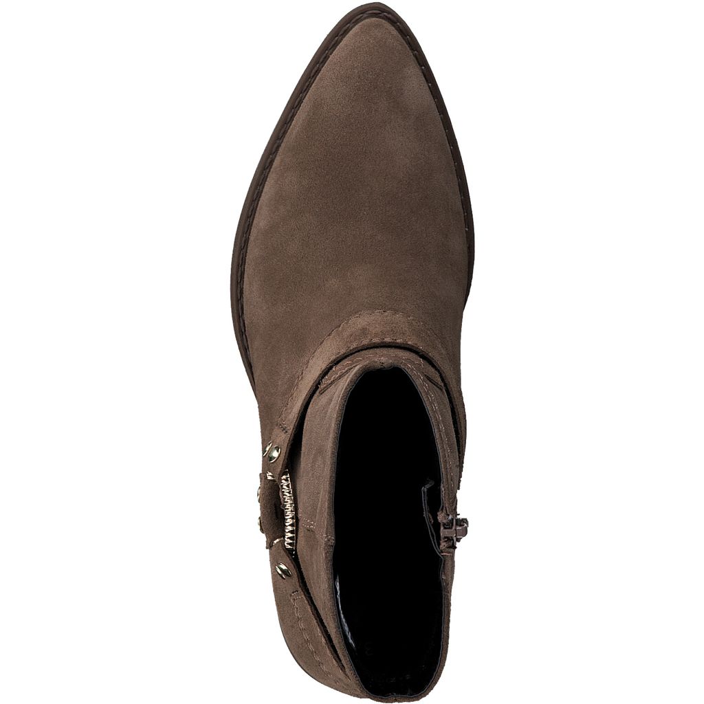 Stivaletto texano marrone tacco medio 25705 - immagine 3