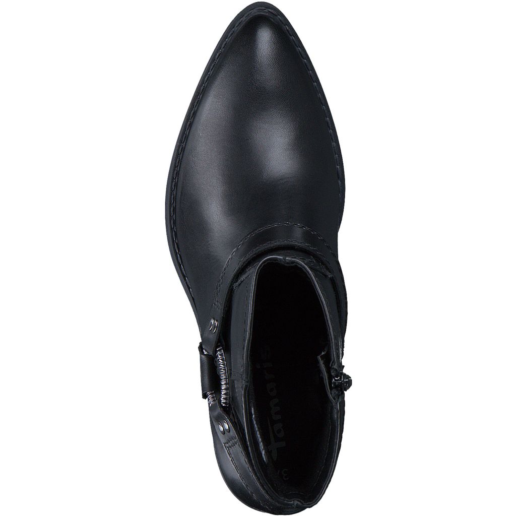 Stivaletto texano nero tacco medio 25705 - immagine 3
