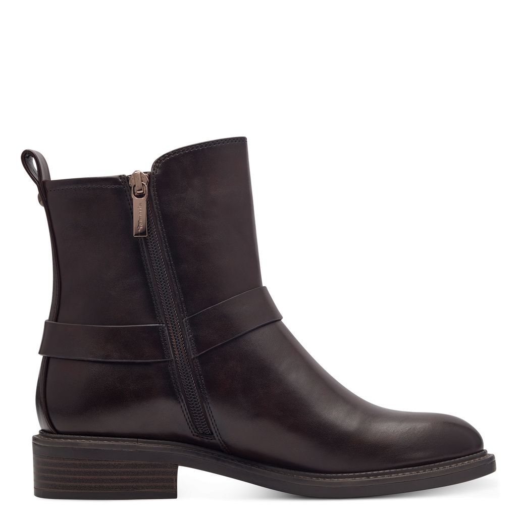 Stivaletto Marrone Scuro Tacco Basso 25328 - immagine 2