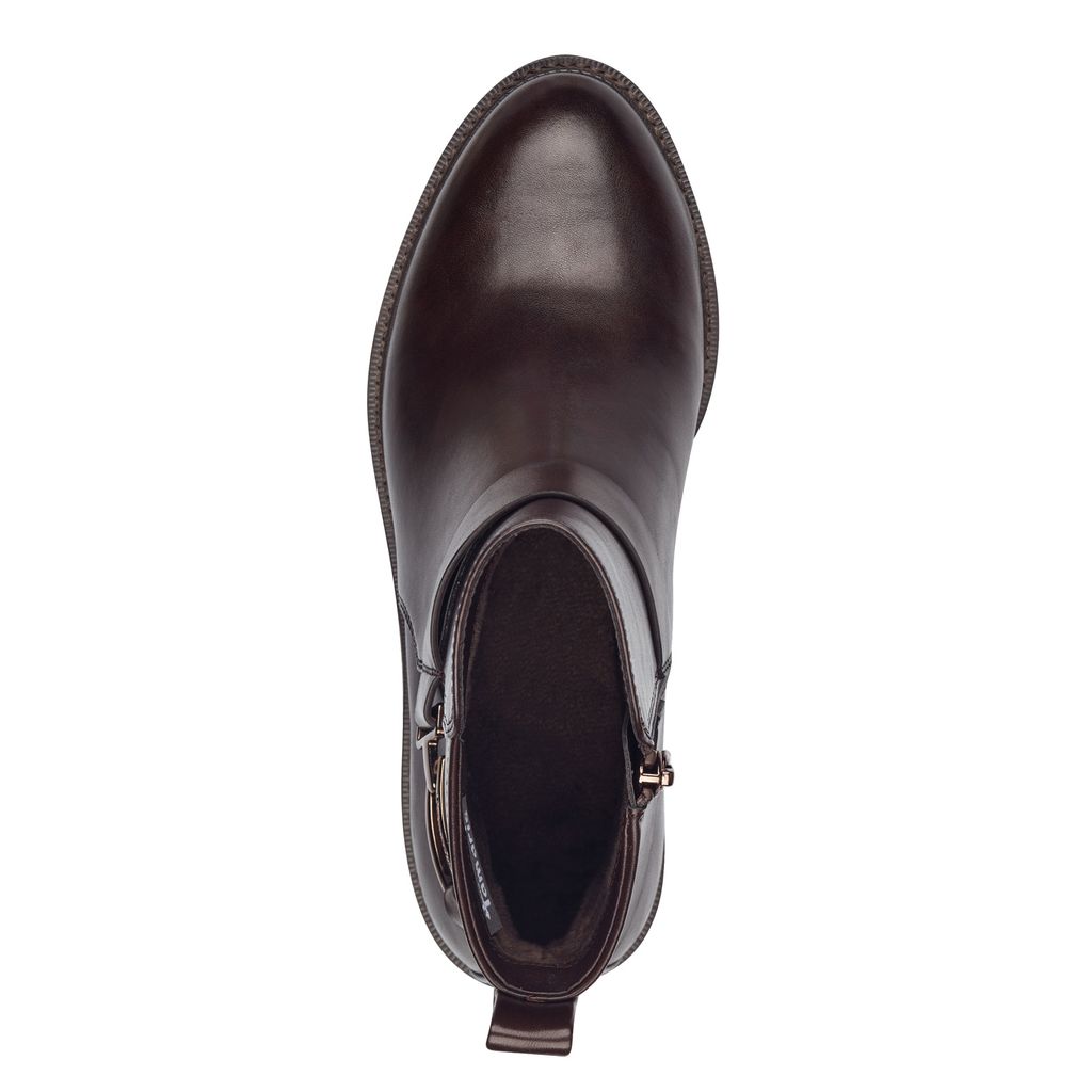 Stivaletto Marrone Scuro Tacco Basso 25328 - immagine 4