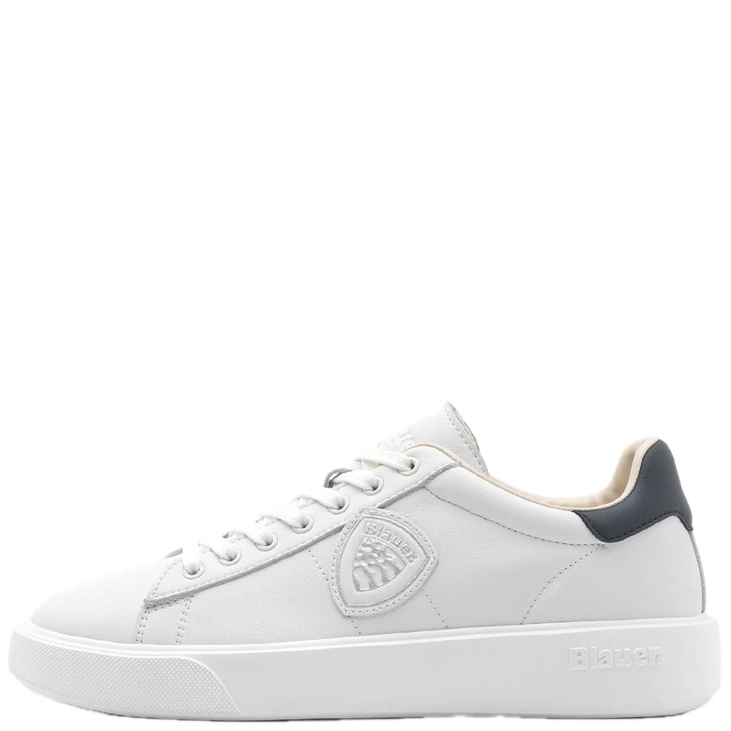 Sneaker Blauer Uomo BUCK01 bianca blu
