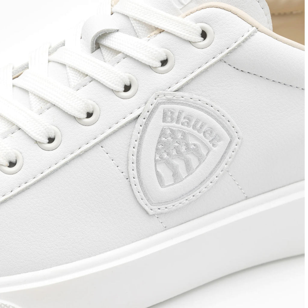 Sneaker Blauer Uomo BUCK01 bianca blu - immagine 3