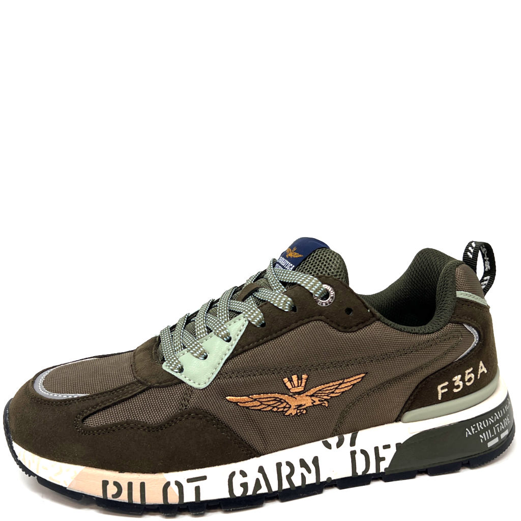 Sneaker Verde Uomo Aeronautica Militare 276CT3380