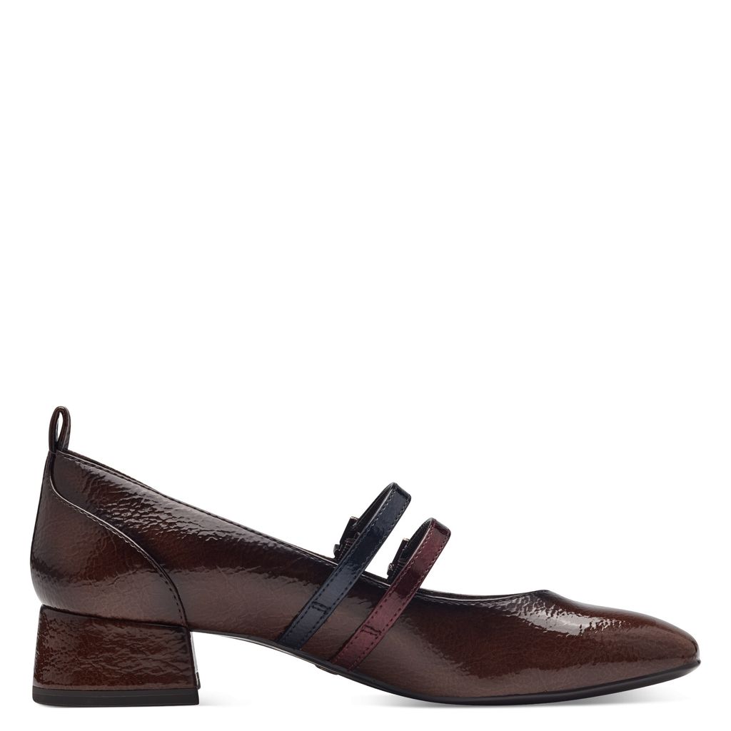 Scarpa Tacco Medio Marrone 22318 - immagine 2