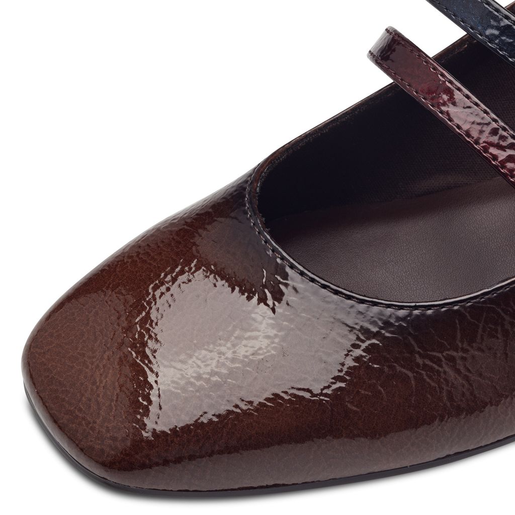 Scarpa Tacco Medio Marrone 22318 - immagine 3