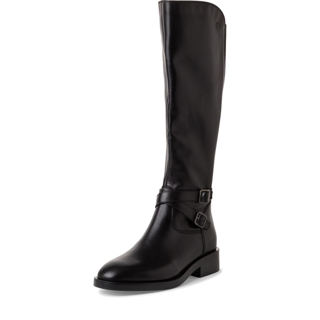Stivale Nero Tacco Basso 25504