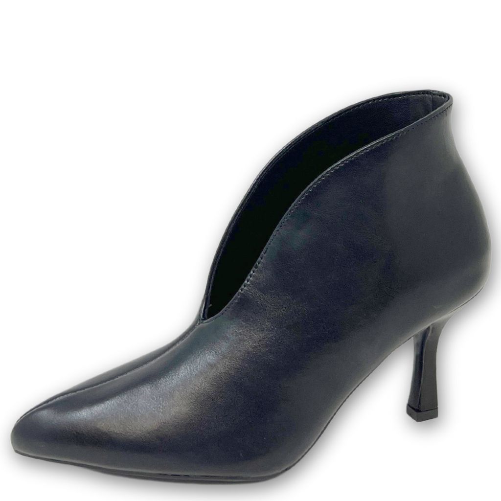 Stivaletto Nero Tacco Medio A0817ANE