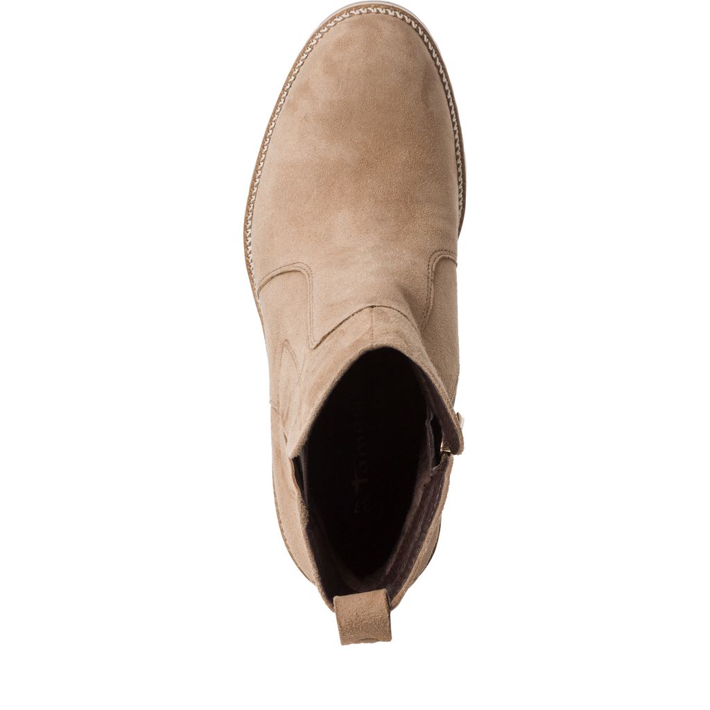 Stivaletto Beige Tacco Medio 25380 - immagine 3