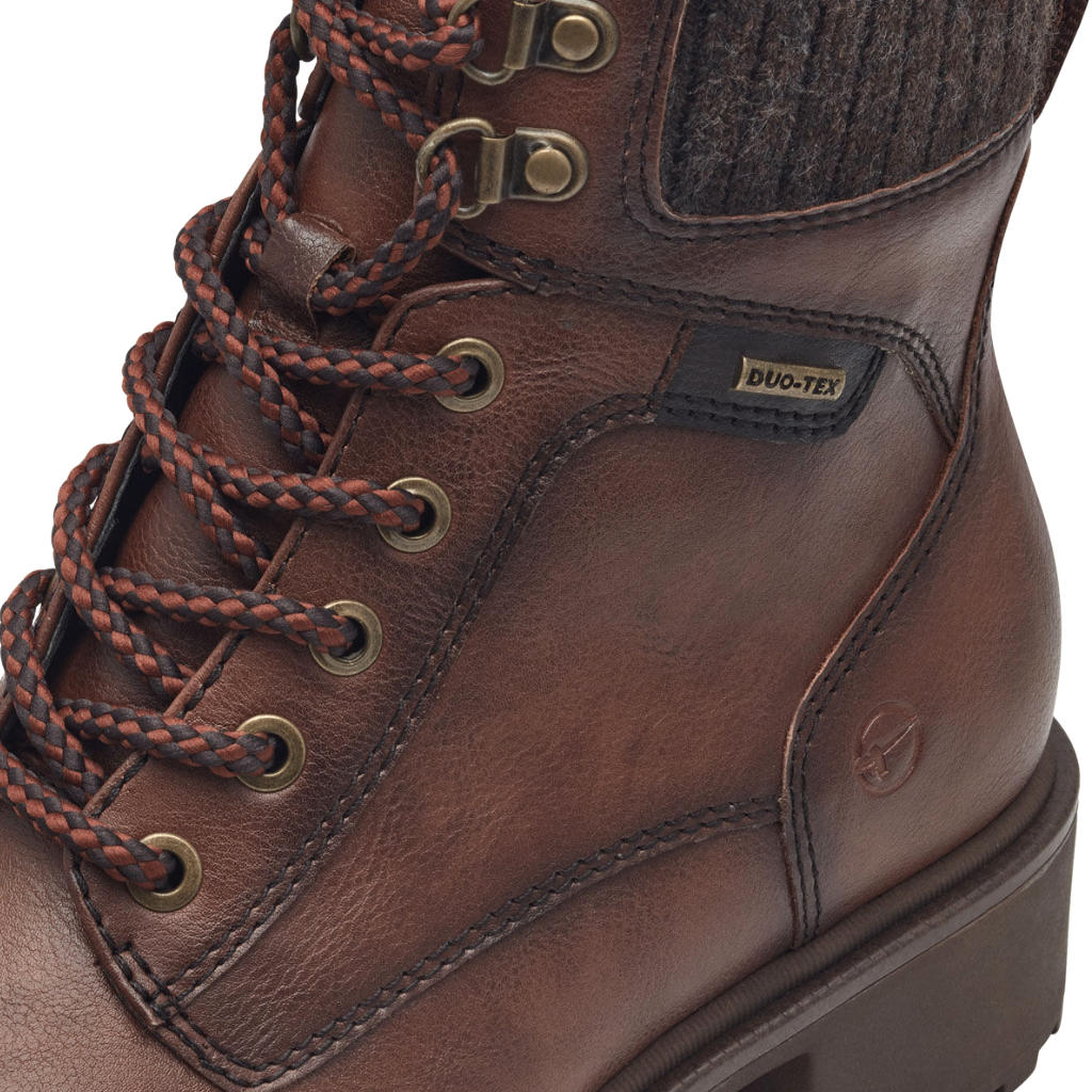 Stivaletto Lacci Pelle Marrone 26266 - immagine 3