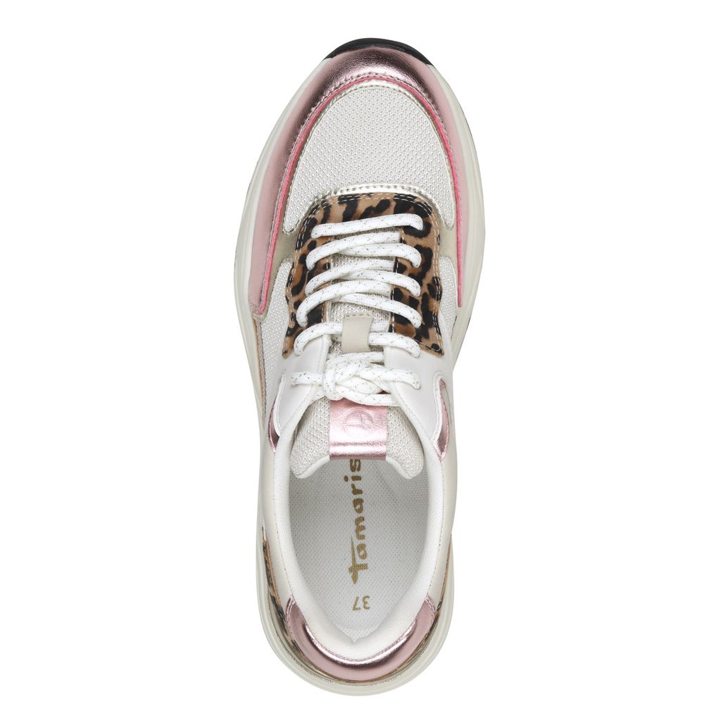 Sneaker Bassa Rosa Bianca 23745 - immagine 5