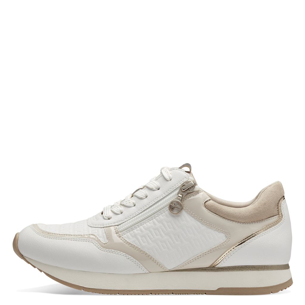 Sneaker Bassa Bianca Oro 23603 - immagine 2