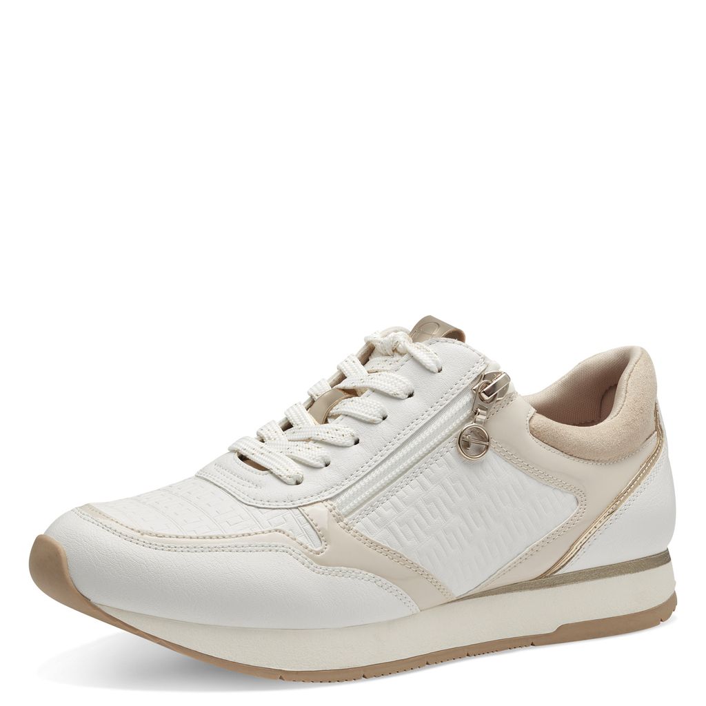 Sneaker Bassa Bianca Oro 23603