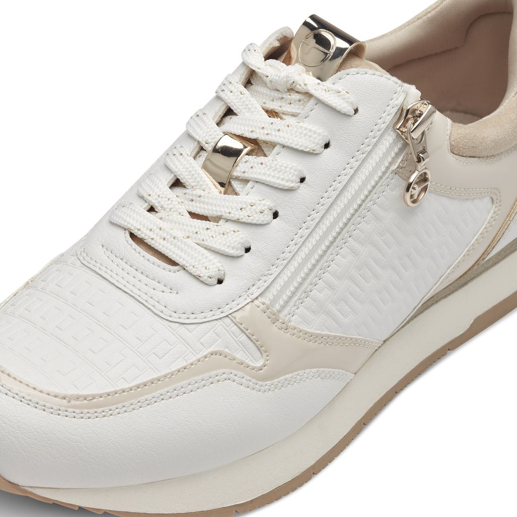 Sneaker Bassa Bianca Oro 23603 - immagine 4