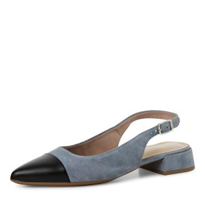 Scarpa Tacco Basso Blu Avio 29400
